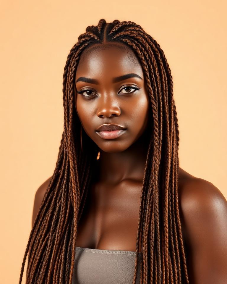 Knotless Boho Braids example 1